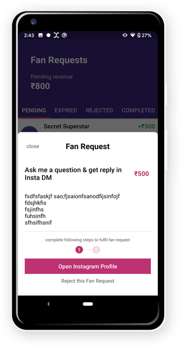 Square Infosoft Project Work Android App Development Jabrafan Fan Request