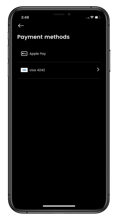 Square Infosoft Project Work iOS Mobile App Development Speakeasy Setting Payment Methods