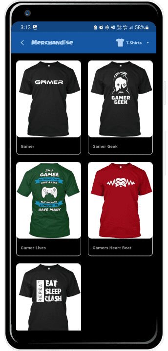 Square Infosoft Project Work Android & iOS Mobile App Development Cocbases Merchandise Tshirts