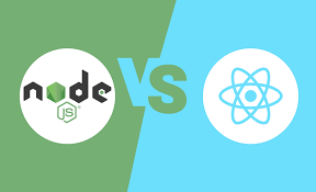 Comparison between Node js and React js
