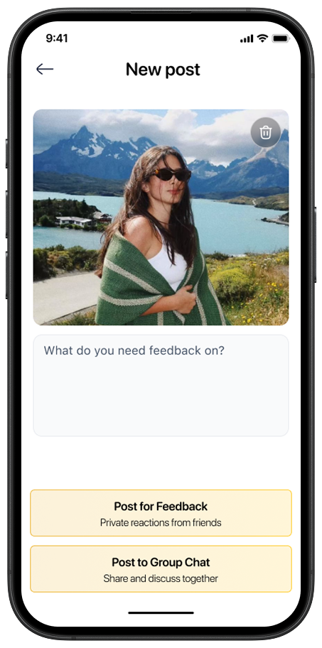 Screen showing detailed outfit post with comments, emoji ratings, and engagement features.