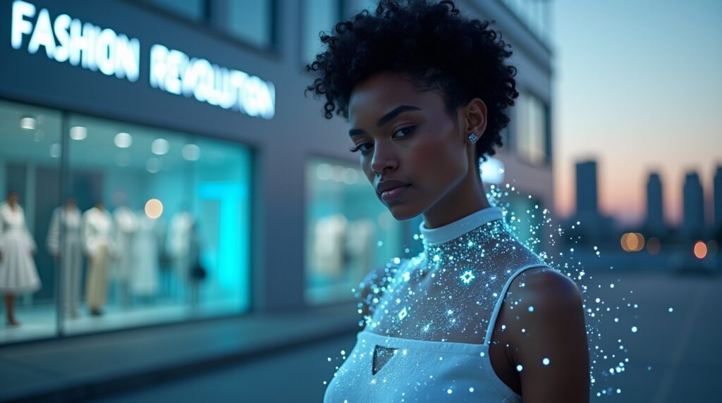 AI in the fashion industry enabling personalized style recommendations and smart retail innovation.