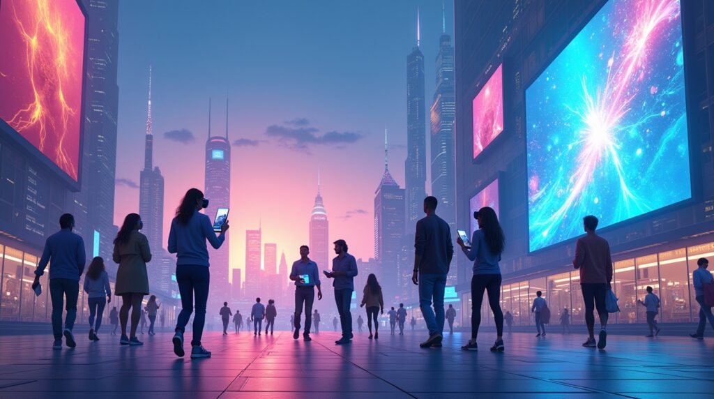 AI use cases in entertainment and media showing AI-powered digital experiences and smart content personalization.