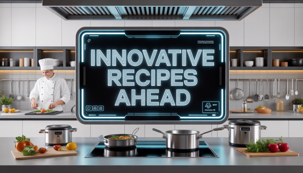 AI use cases in food and nutrition showing smart kitchen automation, AI-powered recipe generation, and personalized nutrition systems.
