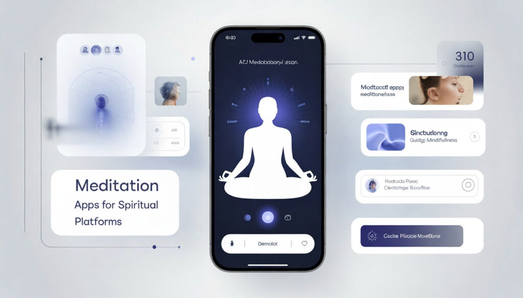 AI meditation apps and spiritual platforms powered by artificial intelligence technology
