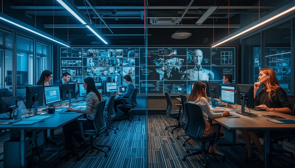 traditional journalism vs AI-powered news industry showing manual vs automated processes